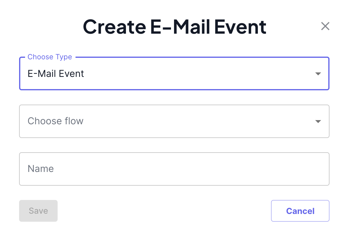 Event Modal Examples Email Events | CREOMNIA